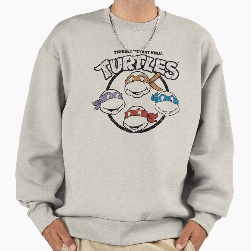 Teenage Mutant Ninja Turtles Tmnt Group Circle Sweatshirt - Image 3