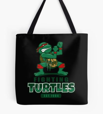 Fighting Turtles Tshirt Tote Bag