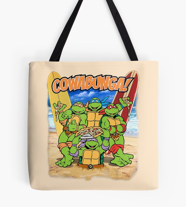 Teenage Turtles Love Summer Time Tote Bag