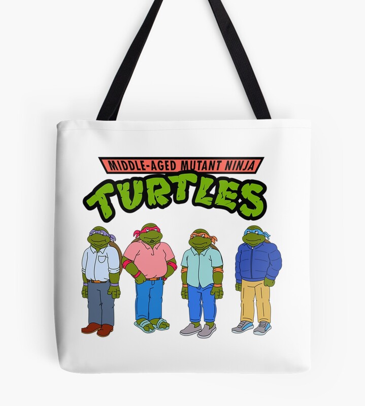 Mid Dle Aged M Utant Nin Ja Turtles Tote Bag