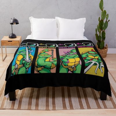 Ninja Turtles Turtles Arcade New Throw Blanket