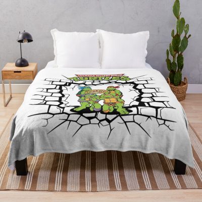 Classic Heroes Teenage Mutant Ninja Turtles Retro Throw Blanket