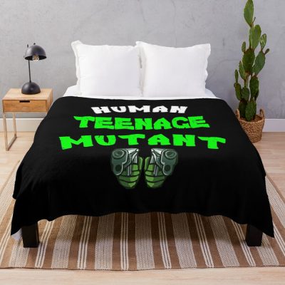 Mutant Teenager Shirt Mutant Human Teenager T Shirt Funny Ninja Teen T Shirt Ninja Teen Throw Blanket