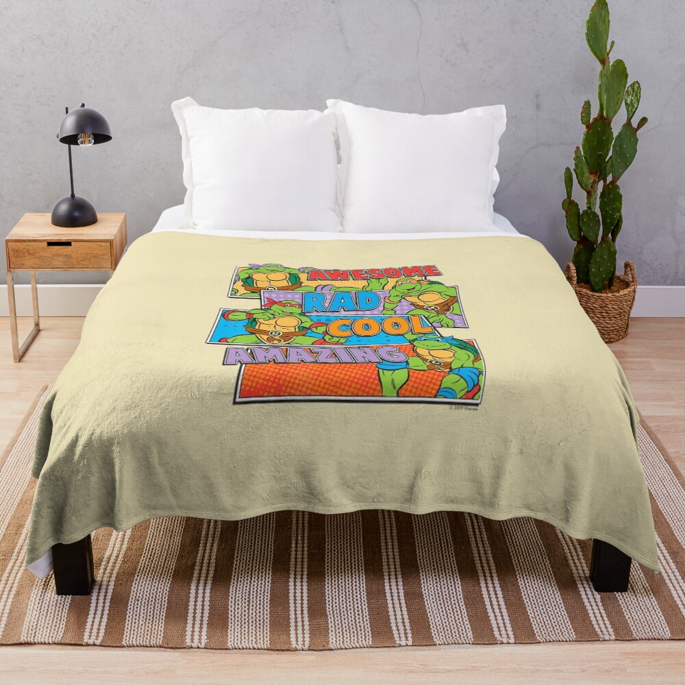 Teenage Mutant Ninja Turtles Awesome Panels Throw Blanket