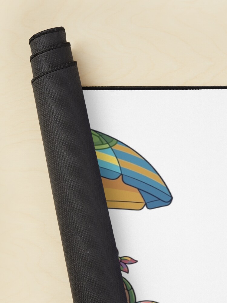Beach Pizza Party Summer Mutant Ninja Turtles Vacation Mouse Pad - Image 2