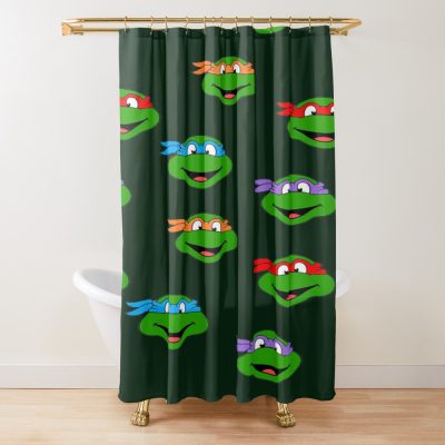 Ninja Turtles Icon Meme Shower Curtain