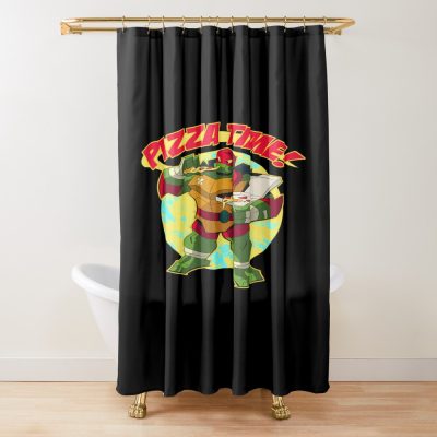 Teenage Mutant Ninja Turtles Raphael Pizza Time Shower Curtain