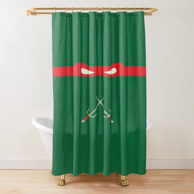 Red Ninja Turtles Raphael Shower Curtain