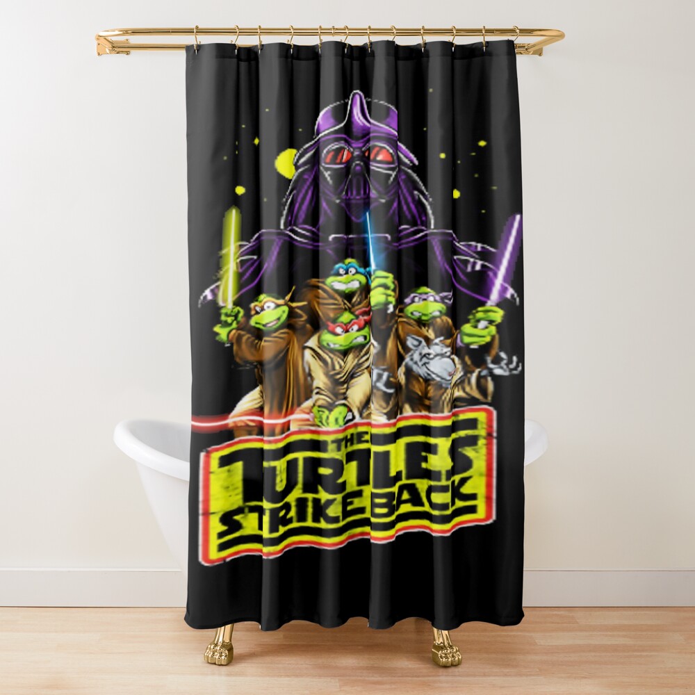 Turtles Strike Back Shower Curtain