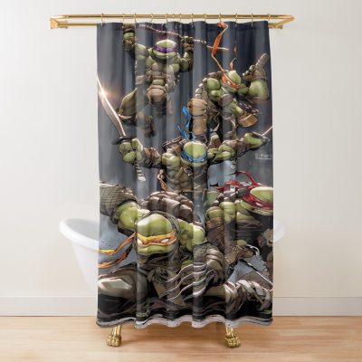 Cover Grey Creepy Shower Curtain