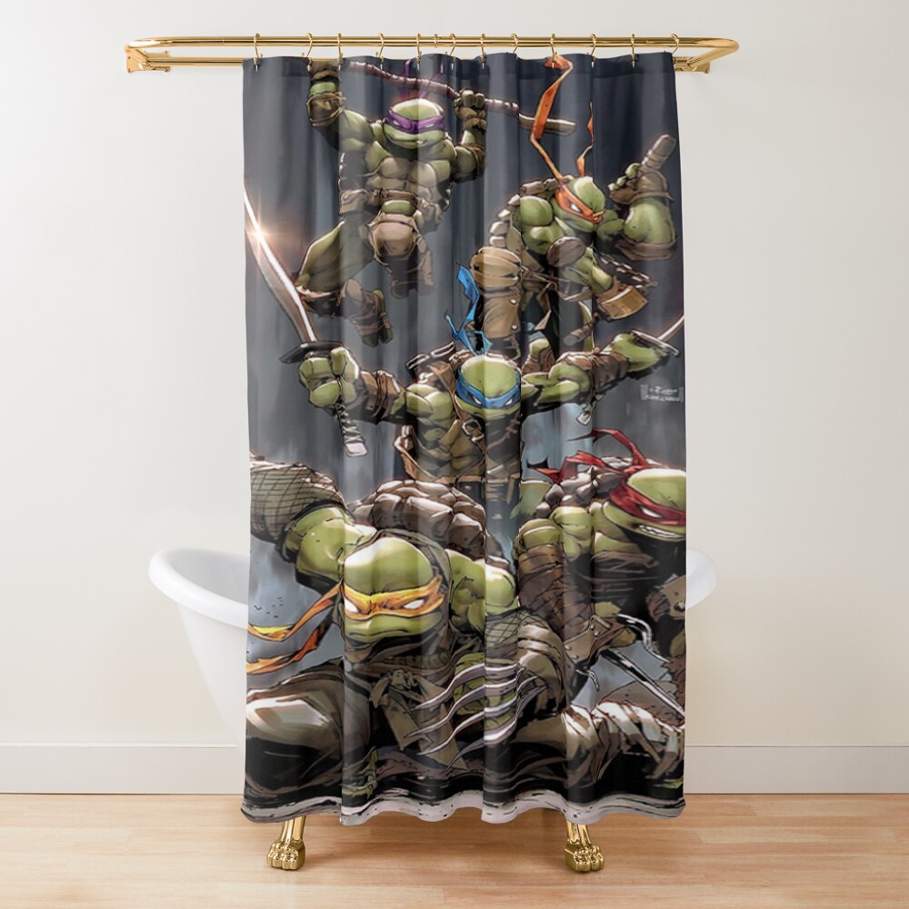 Cover Grey Creepy Shower Curtain