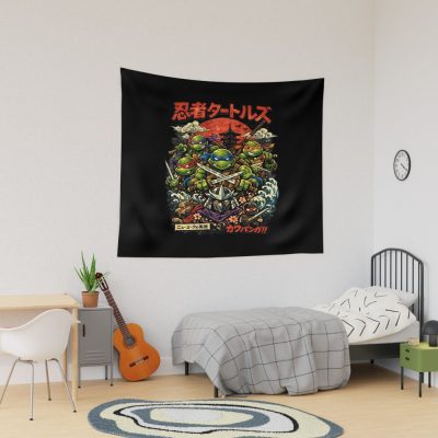 Ninja Turtles Japanese Art Tapestry