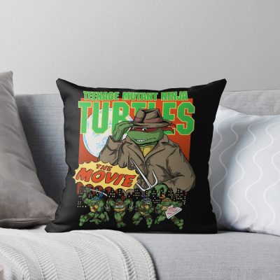 Ninja Turtles First Movie 1990 Raphael Throw Pillow