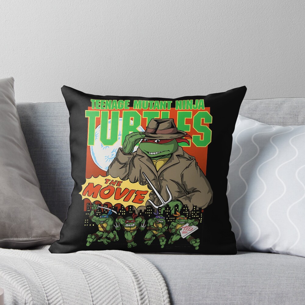 Ninja Turtles First Movie 1990 Raphael Throw Pillow