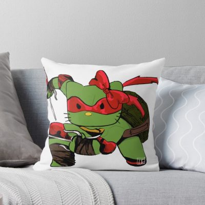 Kitty Raphael Throw Pillow