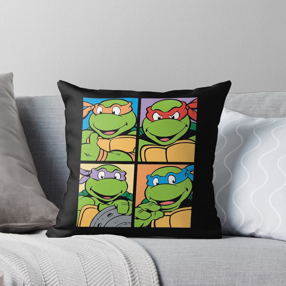 Teenage Mutant Ninja Turtles Gift For Music Fans Throw Pillow