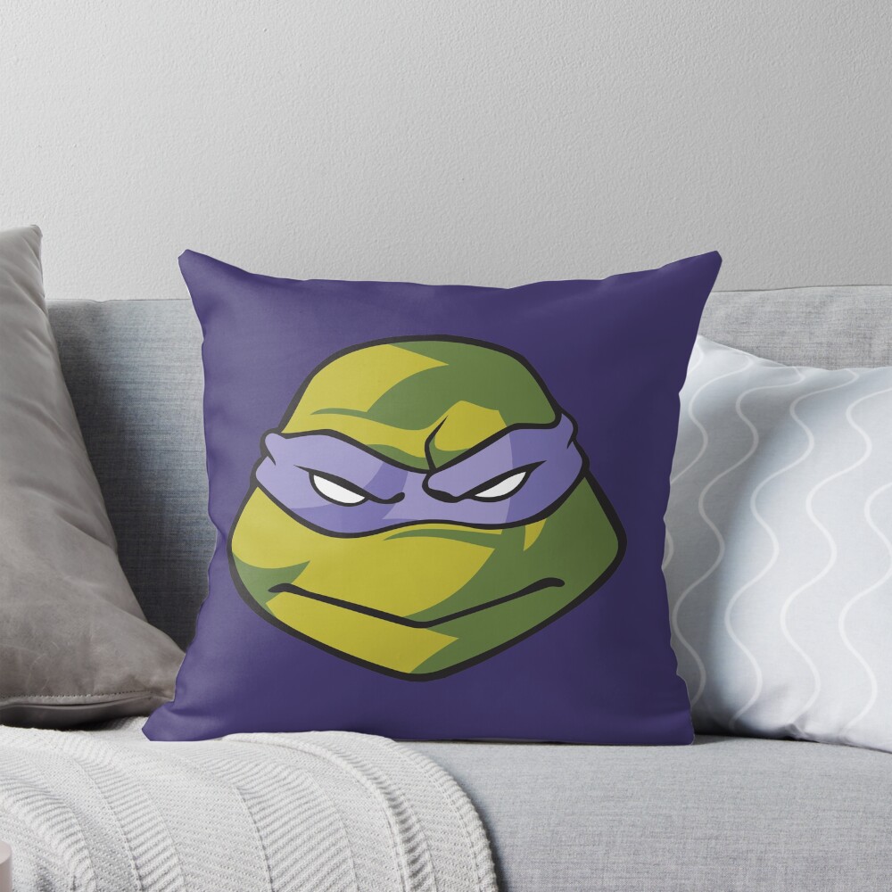Tmnt Donatello Face Throw Pillow