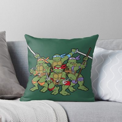 Classic Turtles Throw Pillow